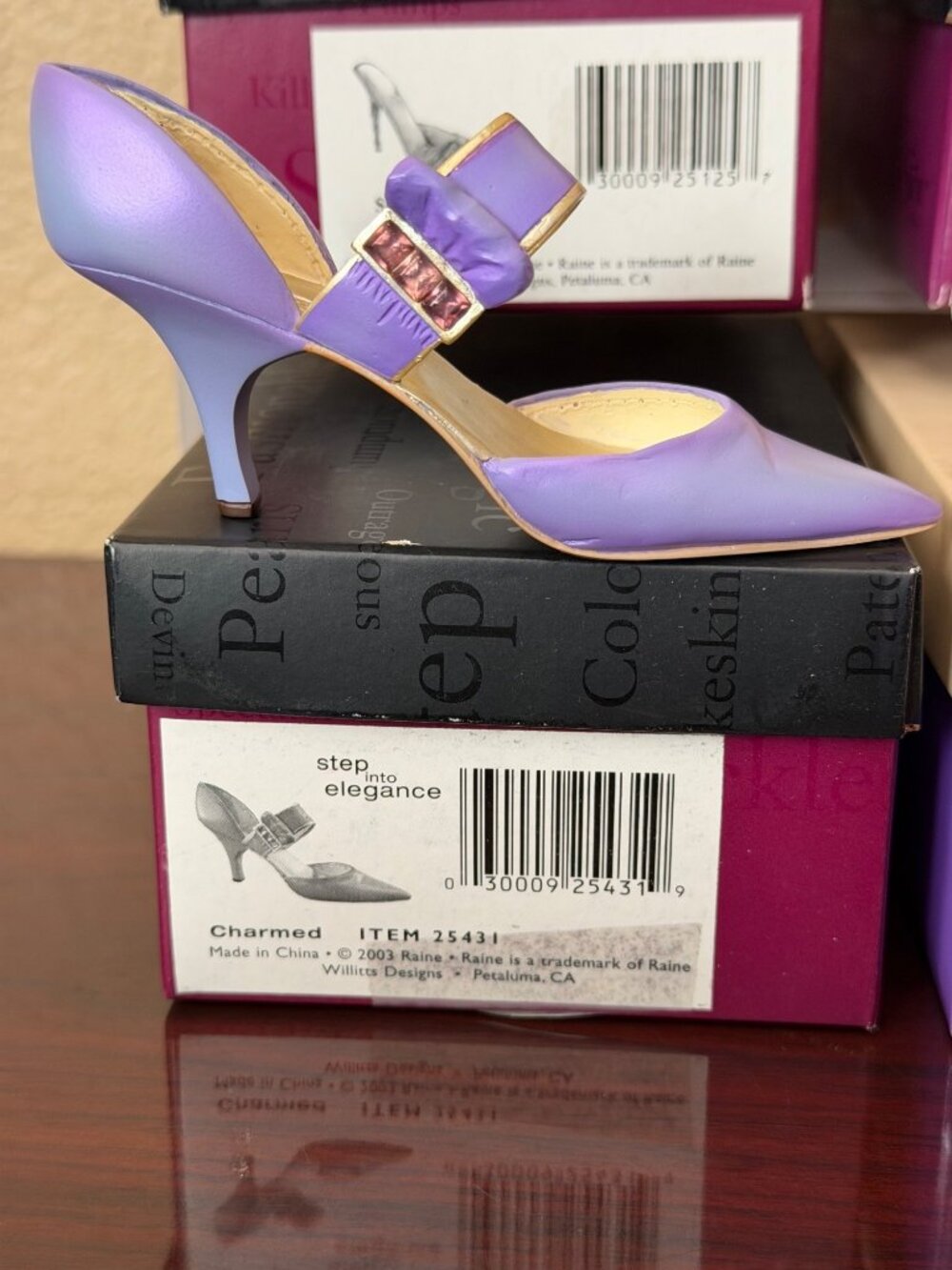 Just the Right Shoe Raine Miniature Shoe Figurines Lot of 4 Charmed Geometrika J - Picture 11 of 12